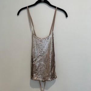 Festival gold sequin top